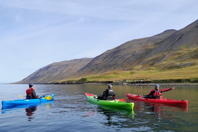 Private: Guided kayak tour in Siglufjörður / Siglufjordur. - Getting suited up in Sigló Sea gear