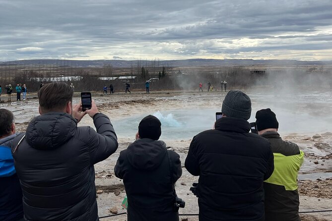 Private Guided Tour Golden Circle & Friðheimar Greenhouse Iceland - Geysir and Strokkur: a short wait for a big burst