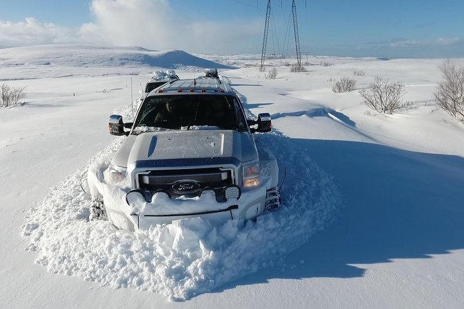 Private Monster Truck Golden Circle Tour by Superjeep from Reykjavik - Leaving the main road for Langjökull