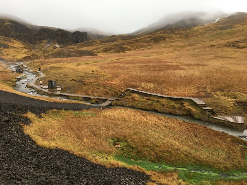 Private Reykjadalur Hike & Hot River Geothermal Tour - Walking through Steam Valley