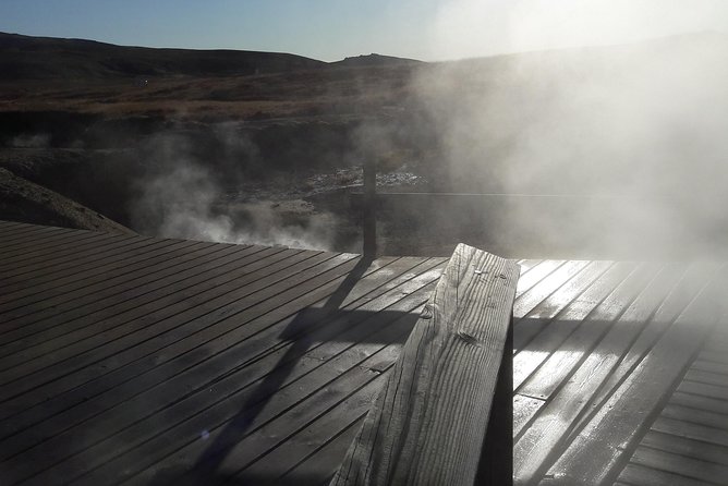 Reykjanes peninsula- Geopark and much more. Private tour - Brimketill trades geothermal heat for Atlantic force