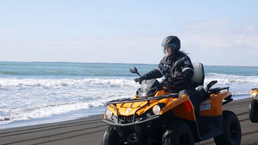 Reykjavík: Black Sand Beach 2-Hour ATV Adventure - Cliffs, rock formations, and the force of the sea