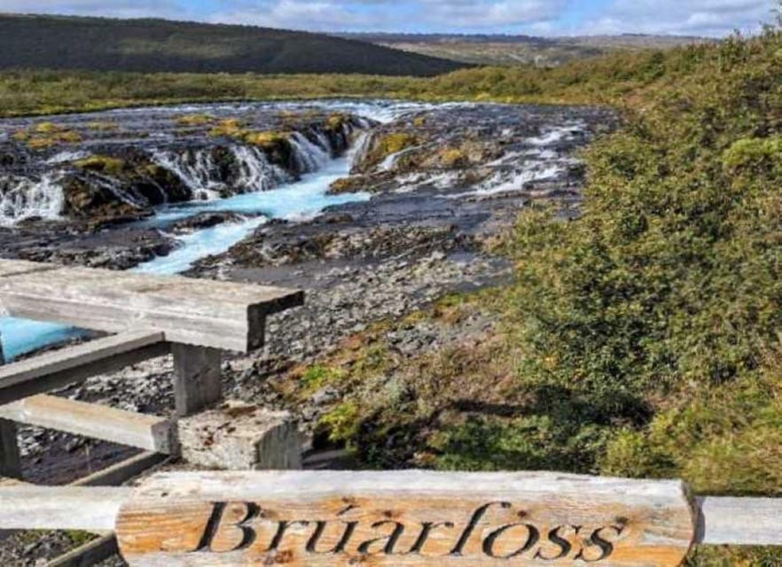Reykjavík: Golden Circle, Bruarfoss, and Kerid Crater Tour - Brúarfoss and its blue glacial water