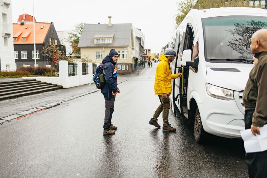 Reykjavik: Golden Circle, Crater & Blue Lagoon Minibus Tour - The minibus, pickup, and pace
