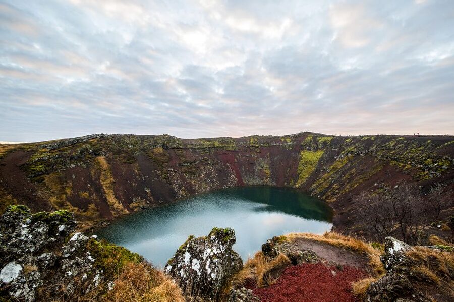 Reykjavik: Golden Circle, Fridheimar, & Sky Lagoon Day Trip - Gullfoss, where the Hvítá River drops in two stages