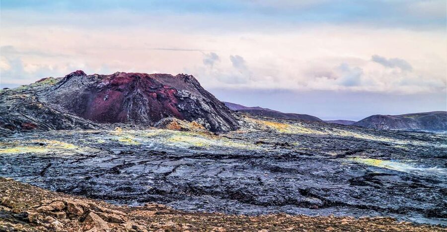 Reykjavík: Guided Afternoon Hiking Tour to New Volcano Site - Seltún’s steaming ground and sharp sulphur smell
