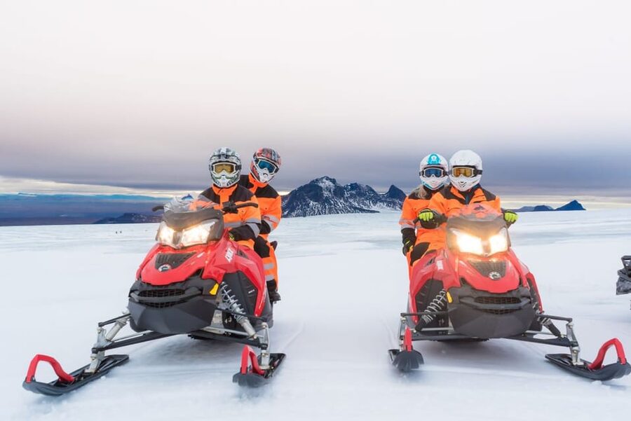 Reykjavík: Langjökull Glacier Snowmobile Tour with Ice Cave - From Reykjavík to Skjól Basecamp