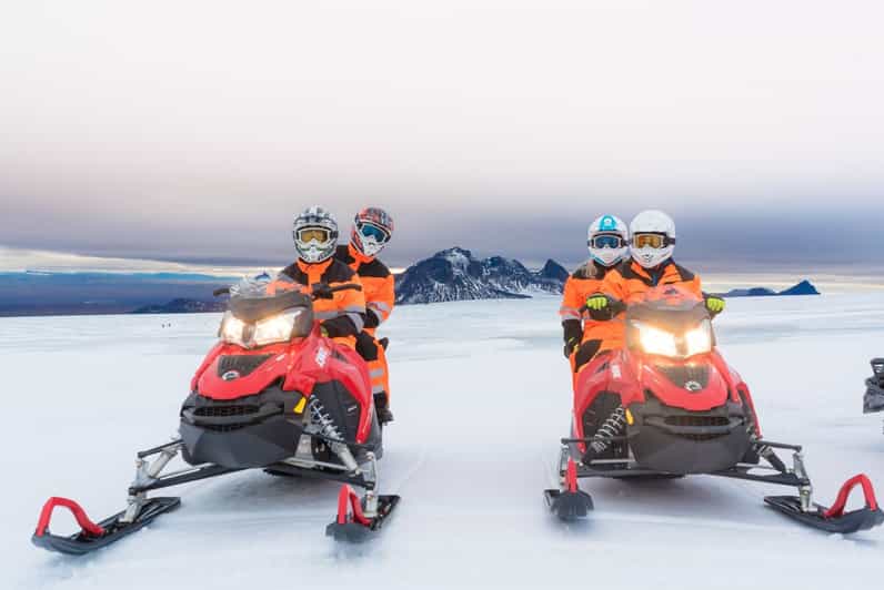 Reykjavík: Langjökull Glacier Snowmobile Tour with Ice Cave - The super truck climb toward Langjökull