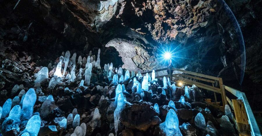 Reykjavik: Lava Cave, Hot Springs, and Waterfalls Tour - Glanni Waterfall begins the road west