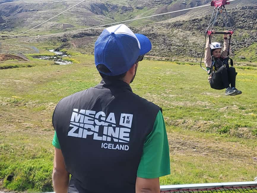 Reykjavik: Mega Zipline Adventure - From Reykjavík to the Kambar plateau