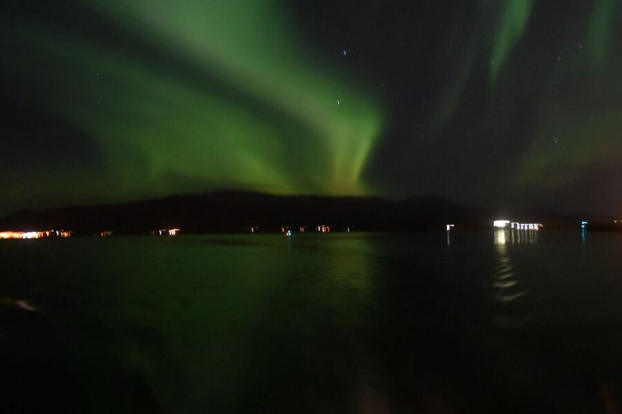 Reykjavik: Northern Lights Guided Boat Tour - Leaving Reykjavik’s Old Harbour after dark