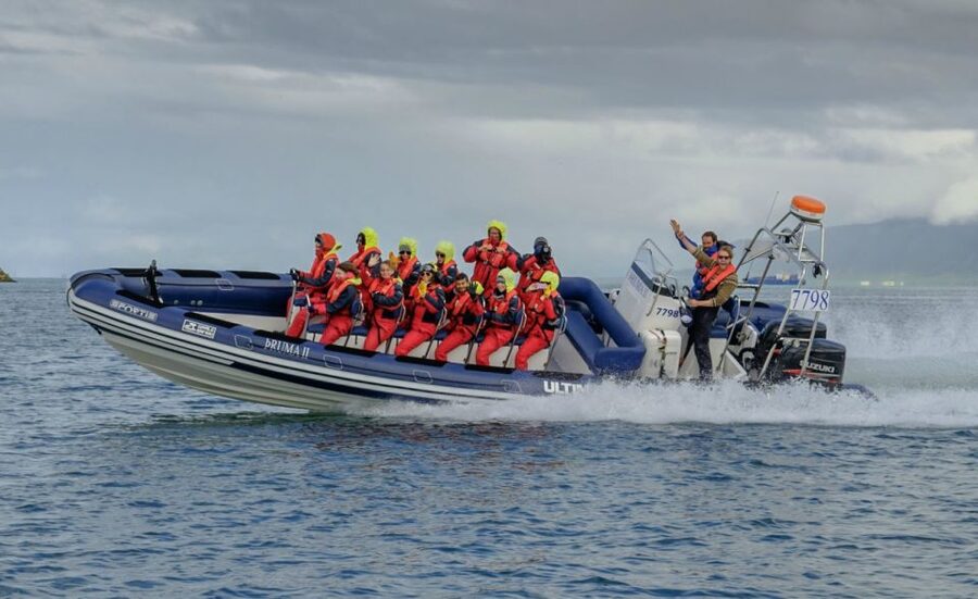 Reykjavik: Premium Whale Watching with Flexible Ticket - Leaving Reykjavik Old Harbour by RIB