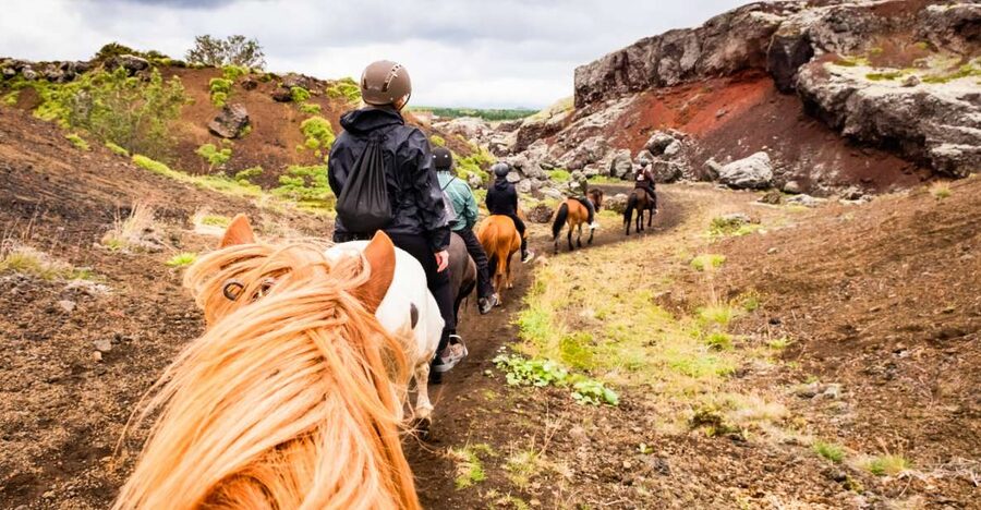 Reykjavik: Red Lava Horse Riding Tour - Key points at a glance