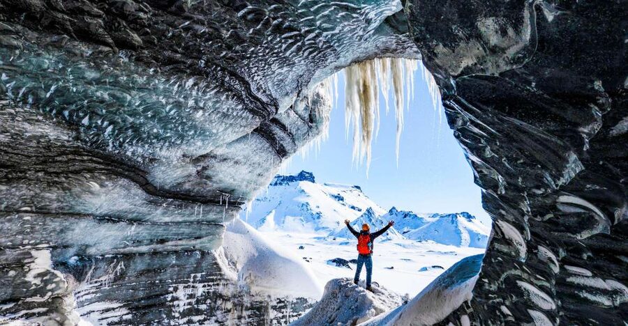 Reykjavik: South Coast and Katla Ice Cave Small Group Tour - Katla Ice Cave, reached by Super Jeep