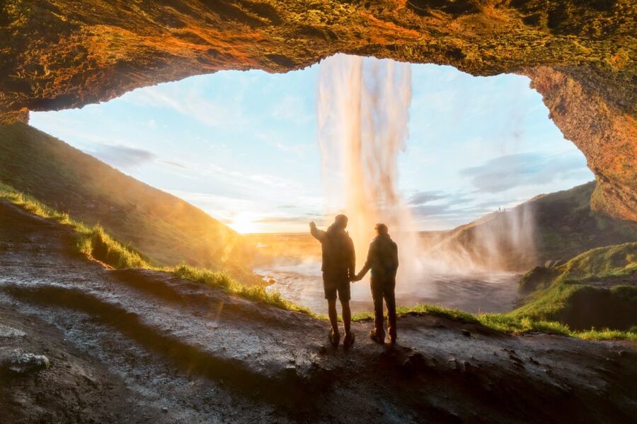 Reykjavik: South Coast Waterfalls & Glacier Small-Group Tour - Skógafoss brings the first big waterfall