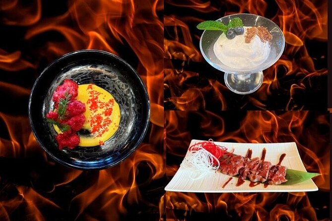 Reykjavik Teppanyaki 7 Course Menu and Fire Show with Cocktail - The welcome sake cocktail sets an international tone