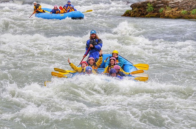 River Rafting on the Golden Circle - Calm water, swimming, and the optional cliff jump