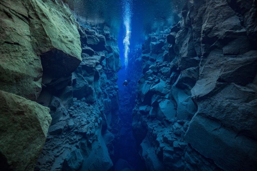 Silfra: Diving Between Tectonic Plates - Silfra Cathedral: the deepest section