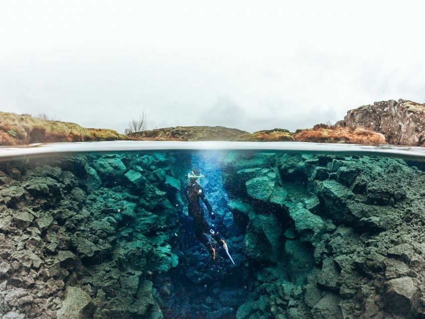 Silfra: Half-Day Snorkeling Day Trip with Underwater Photos - The route through the blue water