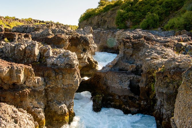 Silver Circle: Lava Cave, Waterfalls & Iceland Horses-Small Group - Glanni Waterfall begins the scenic westward route