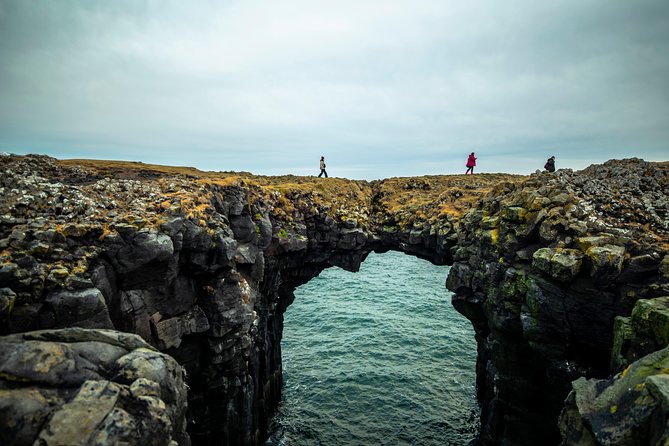 Snaefellsnes, Mt. Kirkjufell & Black Sand Beach Small-Group Tour - Lóndrangar and the sea stacks of Icelandic folklore