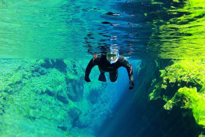 Snorkeling in Silfra & Fly Over Iceland Virtual Experience - Self-drive - Underwater photos make the package easier