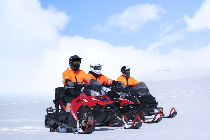 Snowmobiling on Langjökull Glacier from Geysir Area - Reaching Langjökull from Skjól Campground