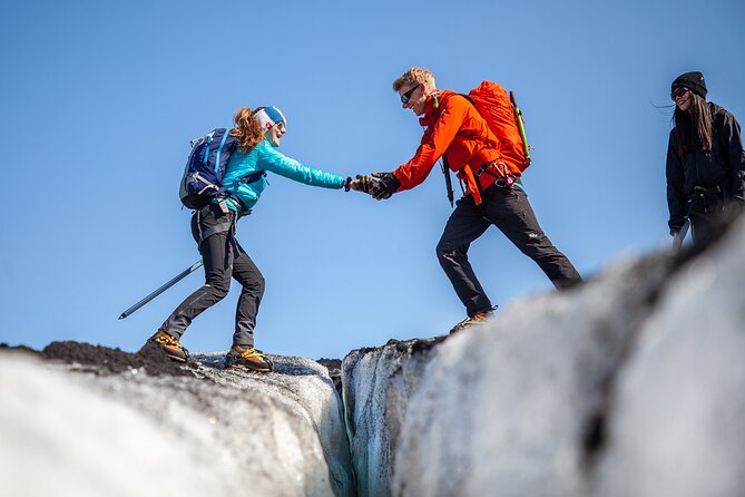 Sólheimajökull Glacier Hike – Adventure in a Small Group - The Base Camp Start and Gear Fitting