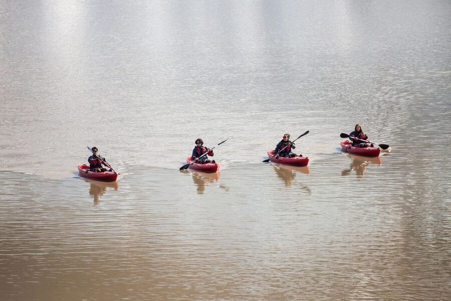 Sólheimajökull: Guided Kayaking Tour on the Glacier Lagoon - The ten-minute walk over black volcanic ground
