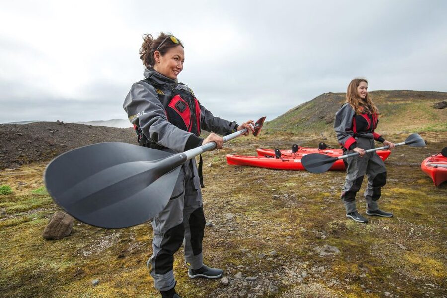 Sólheimajökull: Guided Kayaking Tour on the Glacier Lagoon - Paddling among the icebergs