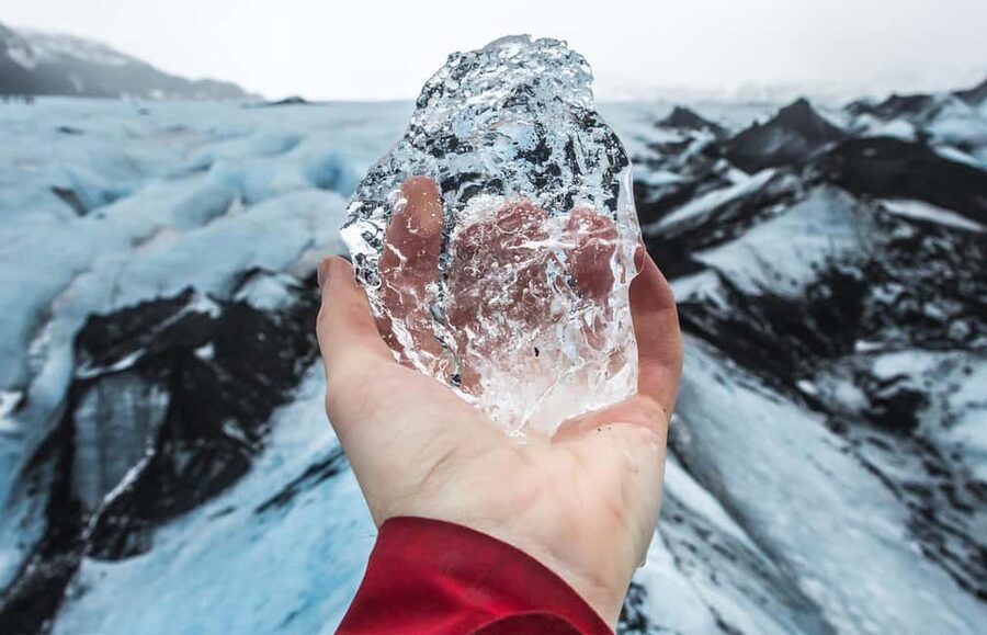 South Coast, Glacier Hike and Northern Lights Winter Tour - Skógafoss and the 527-step climb