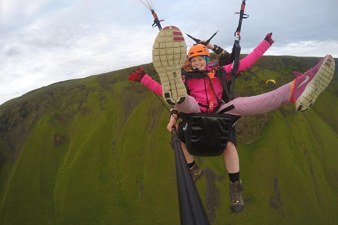 Tandem Paragliding Flights from Vik - What the flight feels like above Vik