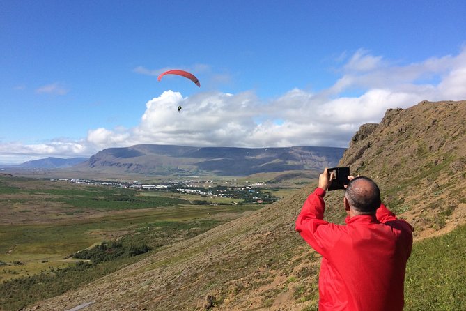 Tandem Paragliding over the Rugged Lava Fields at Blue Mountains - Reykjanesfólkvangur from above