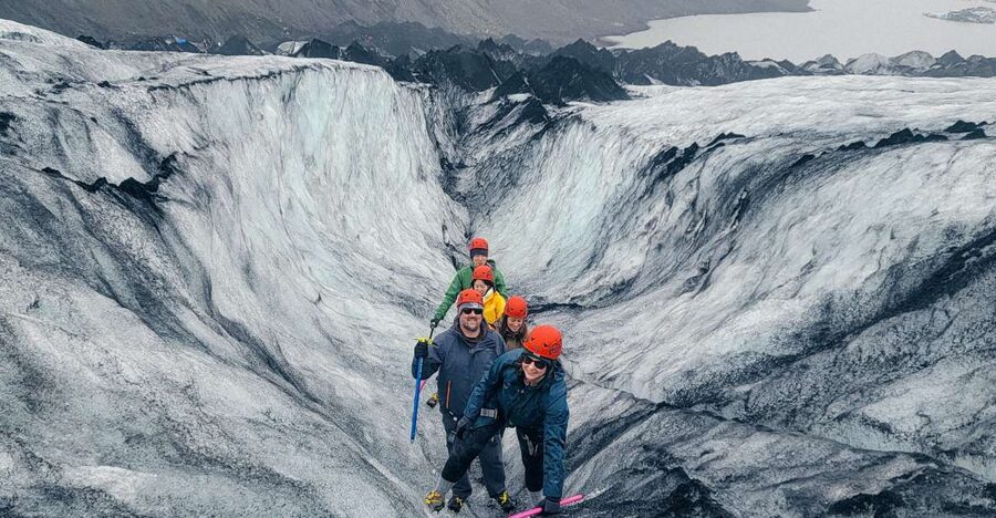 Vik: Guided Glacier Hike on Sólheimajökull - Crossing the lagoon and stepping onto the ice