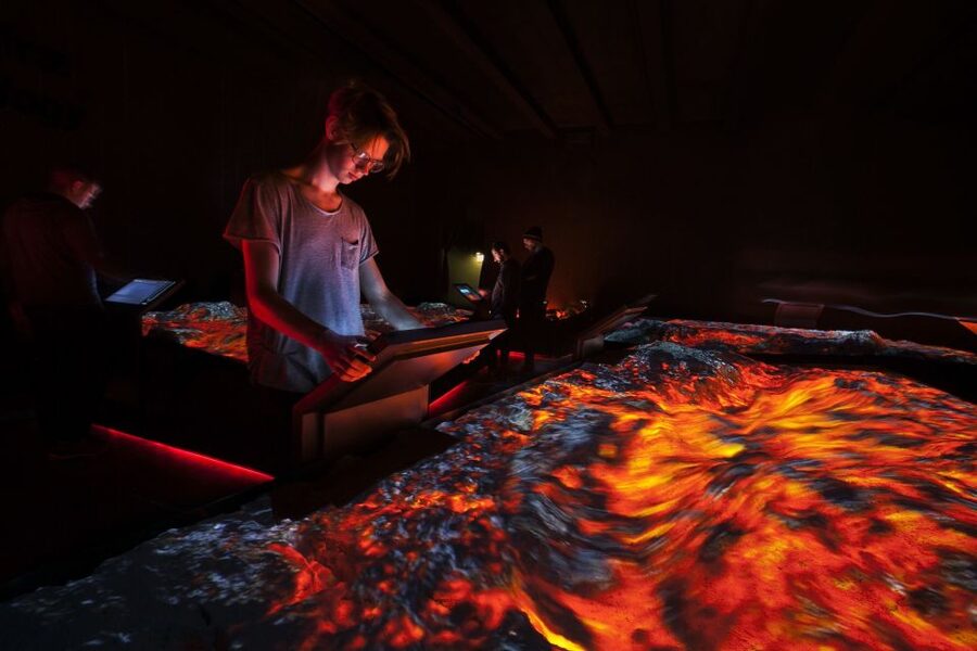Volcano Exhibition and Cinema - Lava Centre Iceland - The Fiery Heart explains Iceland’s unusual location