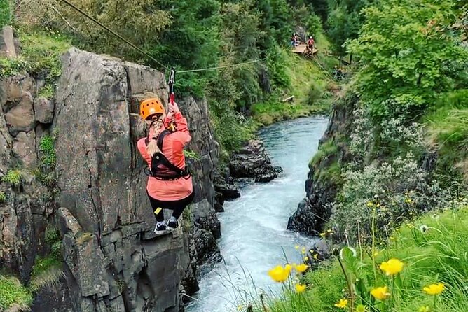 Zipline Adventure Through Glerárgil River Canyon in Akureyri Town - Five rides through the canyon